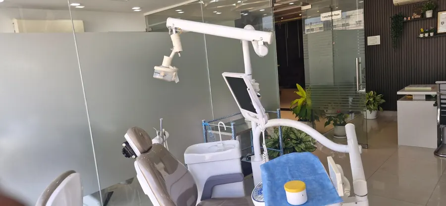 Dental treatment room at Happy Smile Designers Hyderabad clinic